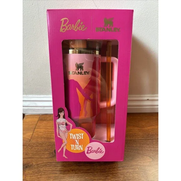 STANLEY X BARBIE 60’s Twist and Turn LIMITED EDITION 40oz Quencher - NEW IN BOX - Picture 4 of 4